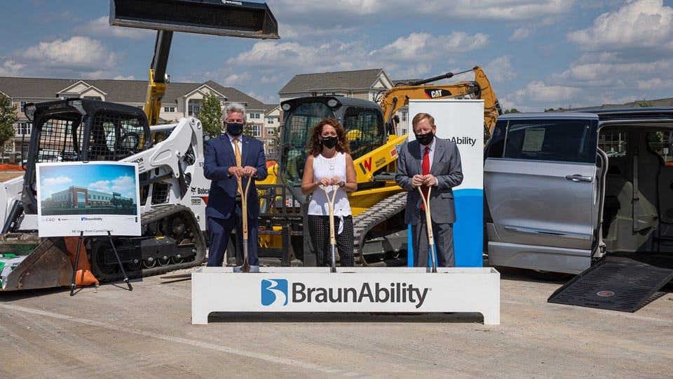 Staci Kroon (center) is BraunAbility CEO. (photo provided)