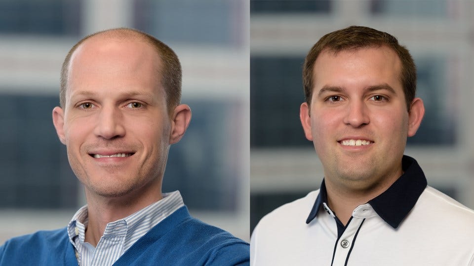 (L) Bryce Carpenter. (R) Michael Schmierer. (photo courtesy: Conexus Indiana)