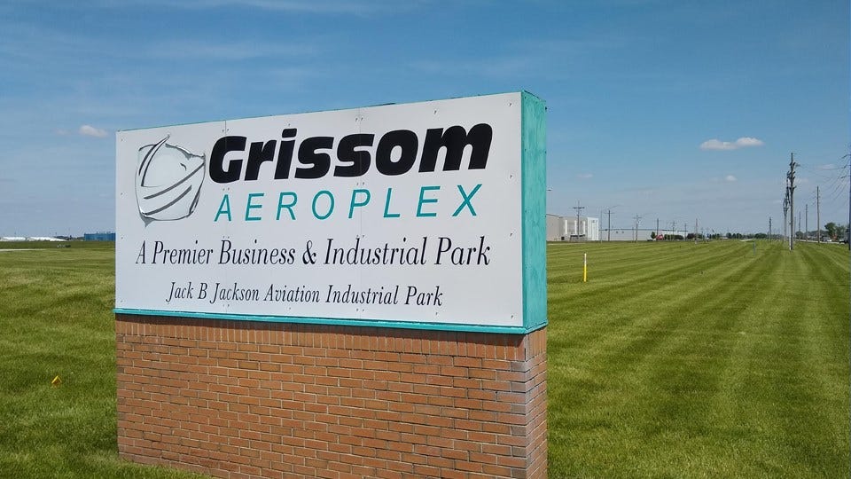 Grissom Aeroplex business park is located in Bunker Hills. (photo courtesy: Wes Mills)