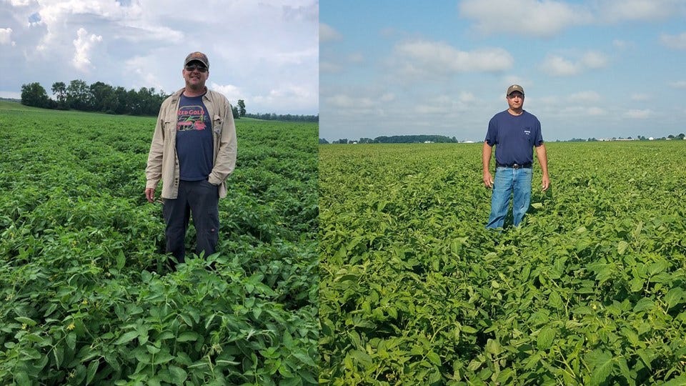 Nate Gage (L) and Brent Lievens (R) are winners of the 2021 Red Gold Stewardship award)