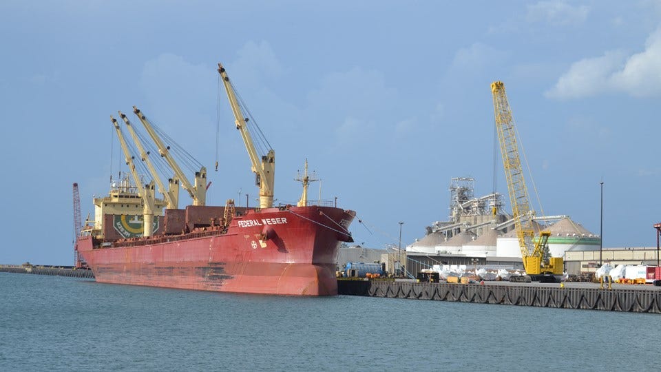 This ship is owned by Fednav Limited and is docked at the Ports of Indiana-Burns Harbor. (IIB photo)