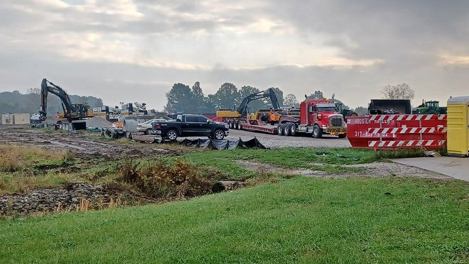 [Nov 2021] Site of the Ronald Reagan Logistics Center in Brownsburg. (IIB photo courtesy: Wes Mills)