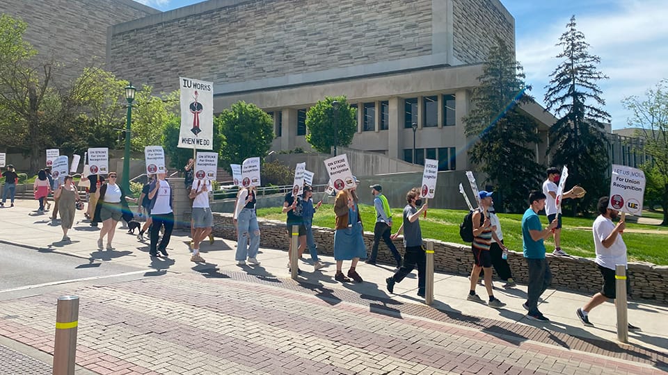 IU grad workers’ strike continues after faculty’s no confidence vote