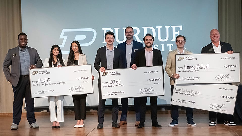 Student teams earn funding at Purdue New Venture Challenge