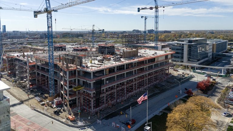 IU Health: New downtown hospital about 25% complete and on schedule ...