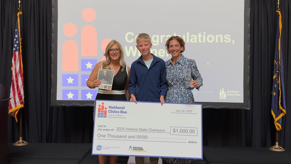 Students from Warsaw, Kendallville, Richmond win top prizes at Indiana Civics Bee