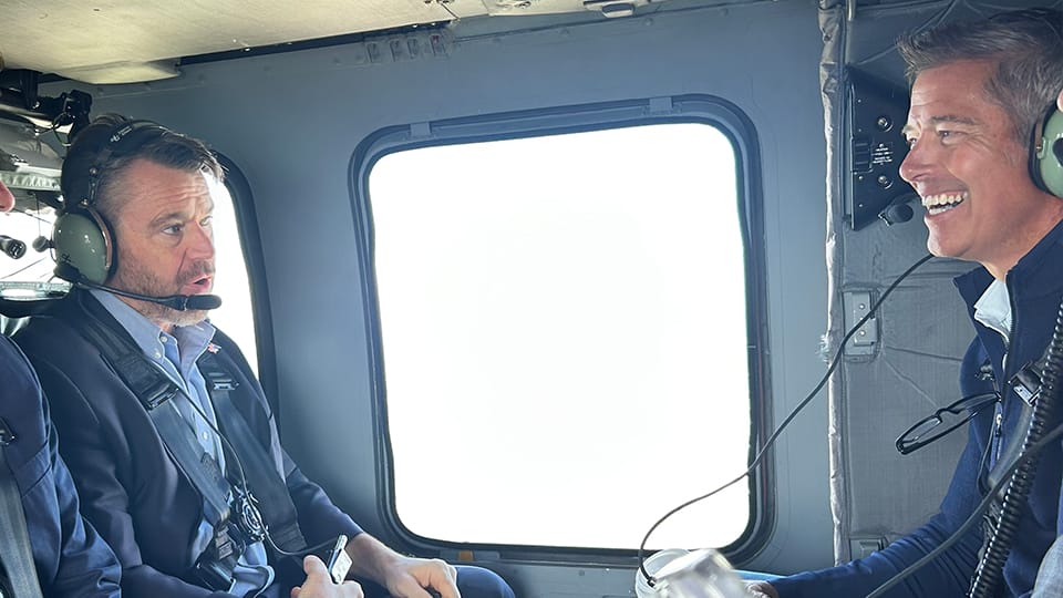 U.S. Transportation Secretary tours I-69 Ohio River Crossing project