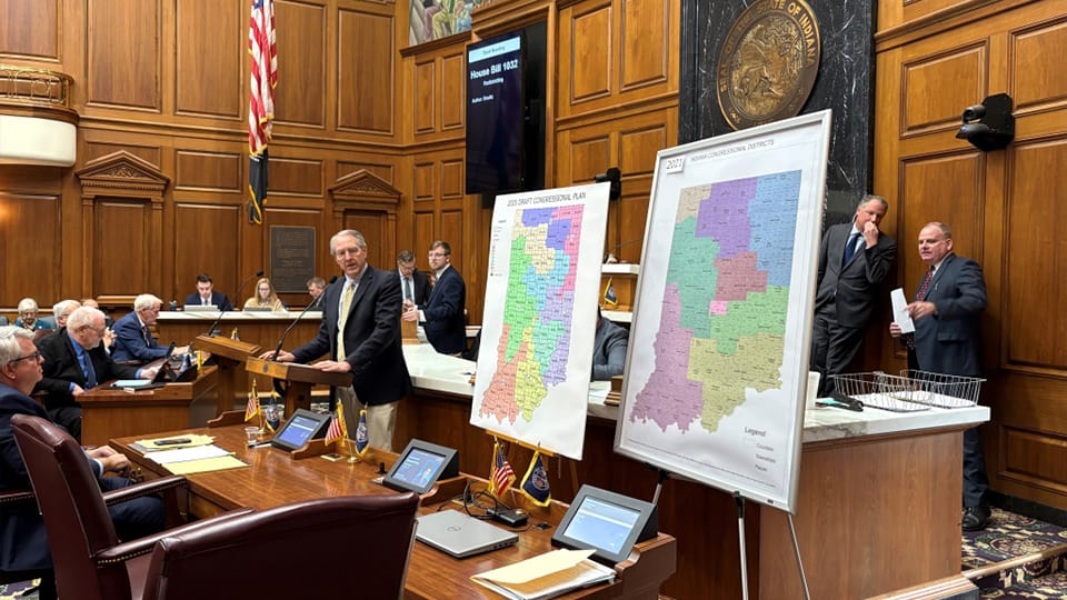 Redistricting bill passes Indiana House, heads to uncertain future in Senate