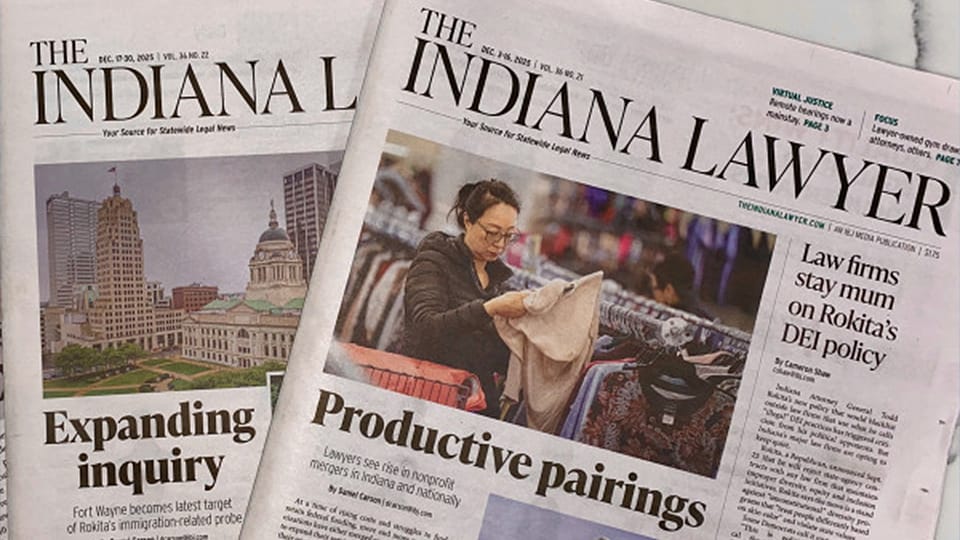The Indiana Lawyer to become weekly supplement in IBJ’s print edition