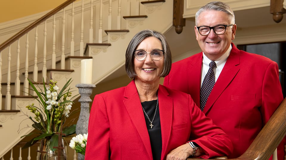 Trustees chair awards gift to support new Trine business school building